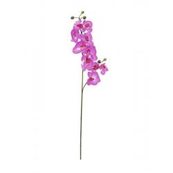 Umělá květina- rozkvetlá orchidej do vázy, fialová, 100 cm