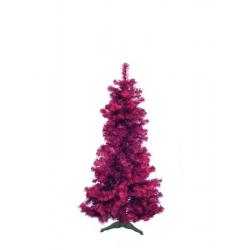 Luxusní umělý vánoční strom - jedle se stojanem, fialová lesklá, 180 cm