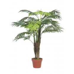 Umělá palma v květináči, rostlina Areca, s více kmeny, 110 cm
