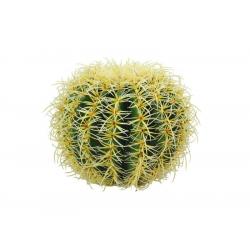 Dekorativní umělý Zlatý kaktus, bez květináče, s ostny, 27 cm