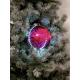 Sněhové LED koule, 15 cm, růžová, 1 ks