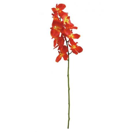 Orchidej větvička, oranžová, 70cm
