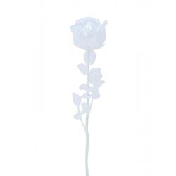 12 kusů dekorativních křišťálových růží, čirá, pokojová dekorace, 81 cm