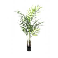 Umělá palma Areca venkovní, velké zelené listy, vysoká 125 cm