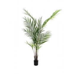 Umělá palma Areca venkovní, velké zelené listy, vysoká 165 cm