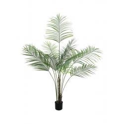 Umělá palma Areca venkovní, velké zelené listy, vysoká 185 cm