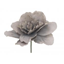 Obří umělá květina do dekorací, k zapíchnutí, šedá, výška 80 cm