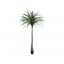 Vysoká umělá palma Dracena v květináči, tvarovatelné listy, 220 cm