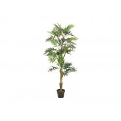 Vysoká umělá rostlina v květináči jako živá- palma Parlor, 150 cm