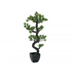 Větší umělá Borovicová bonsai jako živá, venkovní / vnitřní, vysoká 95 cm